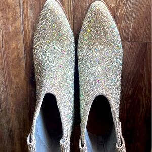 Pierre Dumas Rhinestone Booties